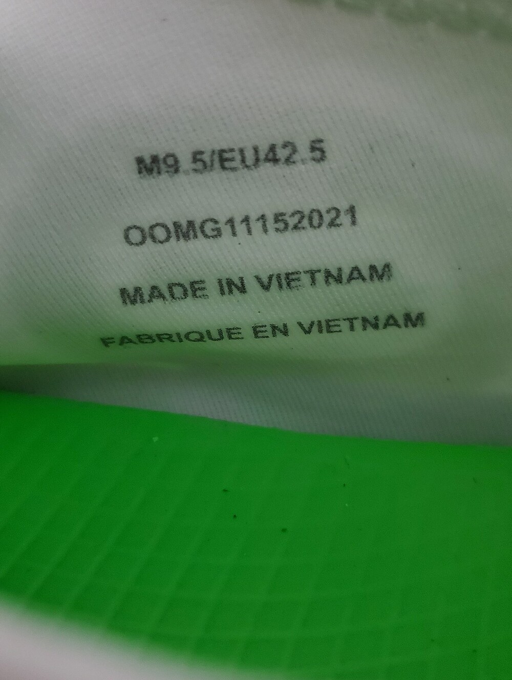 OOFOS White Slip-On Sneakers with Lime Green Lining - Picture 8 of 10